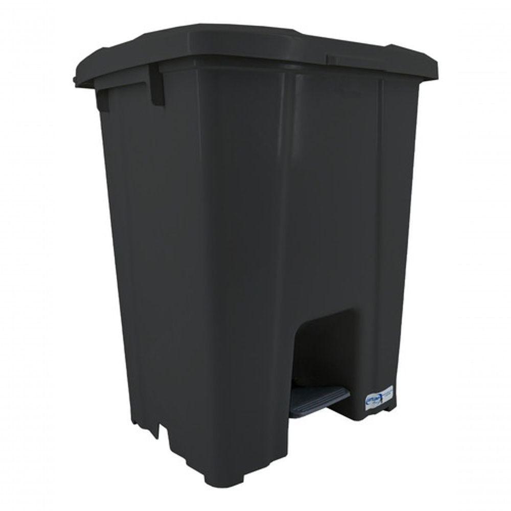 Lixeira Quadrada Plástica Com Pedal 60 Litros Jsn - 3