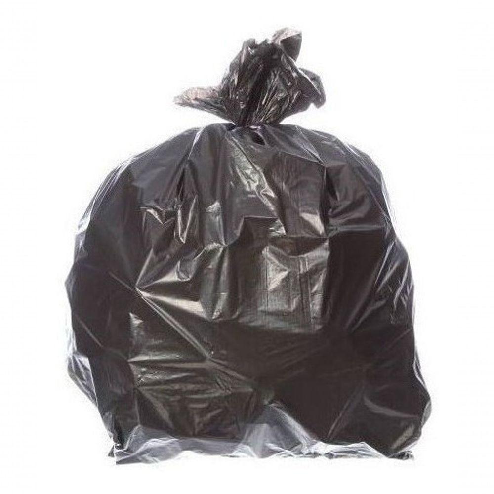 Saco Para Lixo Com Capacidade De 60 Litros Preto Com 50 Uni - 1