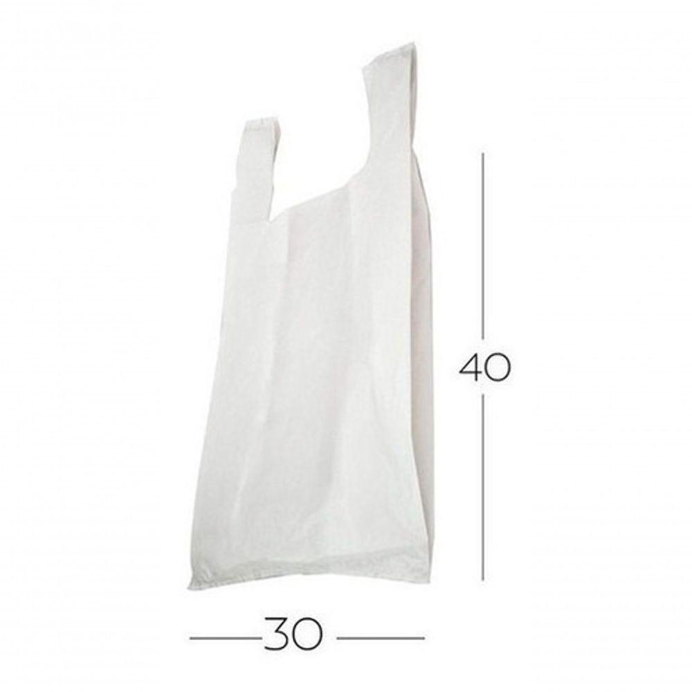 Sacola Plástica Reciclada Reforçada 30x40 Branca 1kg - 3
