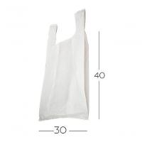 Sacola Plástica Reciclada Reforçada 30x40 Branca 1kg - 3