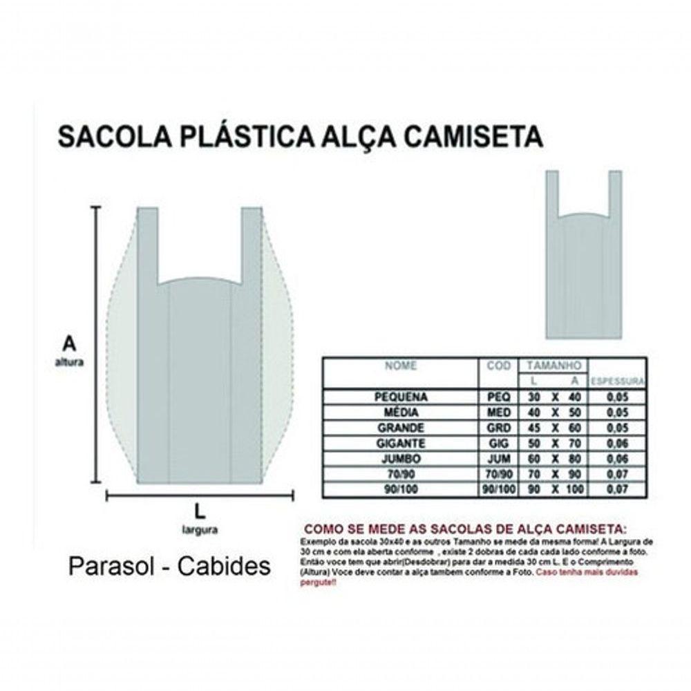 Sacolas Plasticas Branca Reciclada Reforçada 5 Kg 45x60 - 2