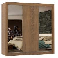 Guarda-roupa Casal Lyon Rustic 3 Portas de Correr Madesa