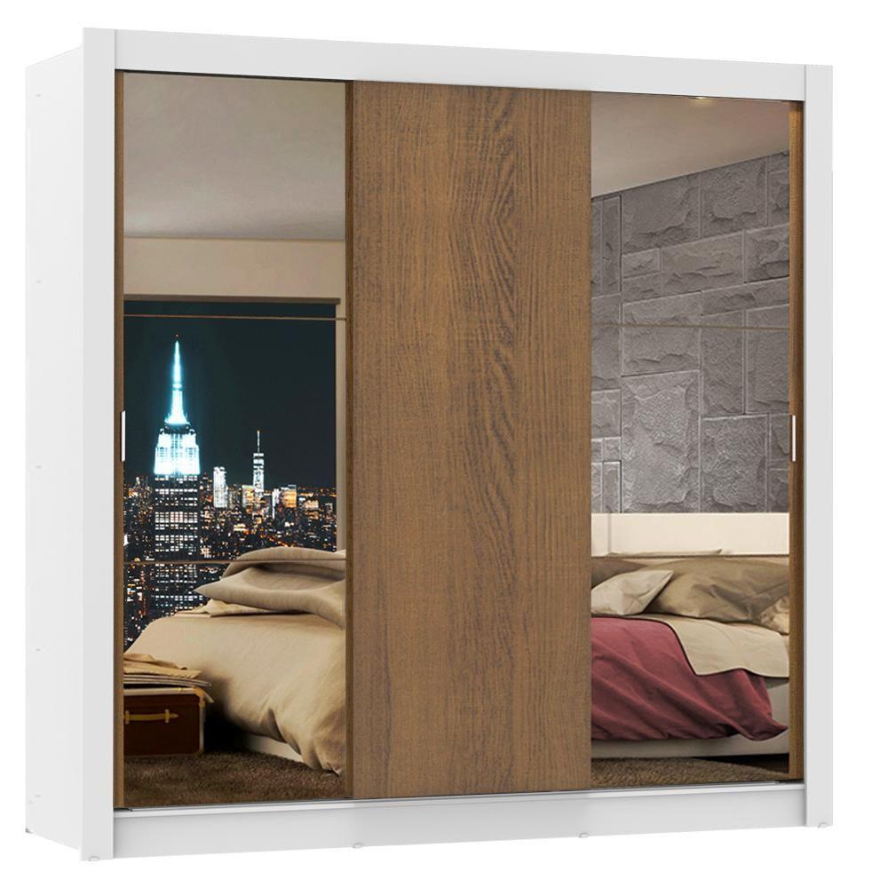 Guarda-roupa Casal Lyon 3 Portas de Correr Madesa - 3