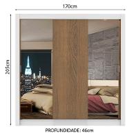 Guarda-roupa Casal Lyon 3 Portas de Correr Madesa - 13