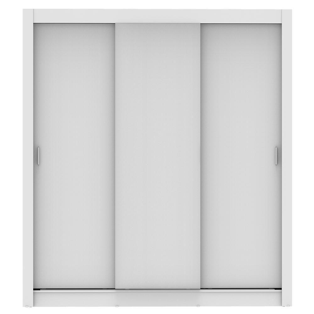 Guarda-Roupa Casal Lyon Plus 3 Portas Correr Branco Madesa - 3