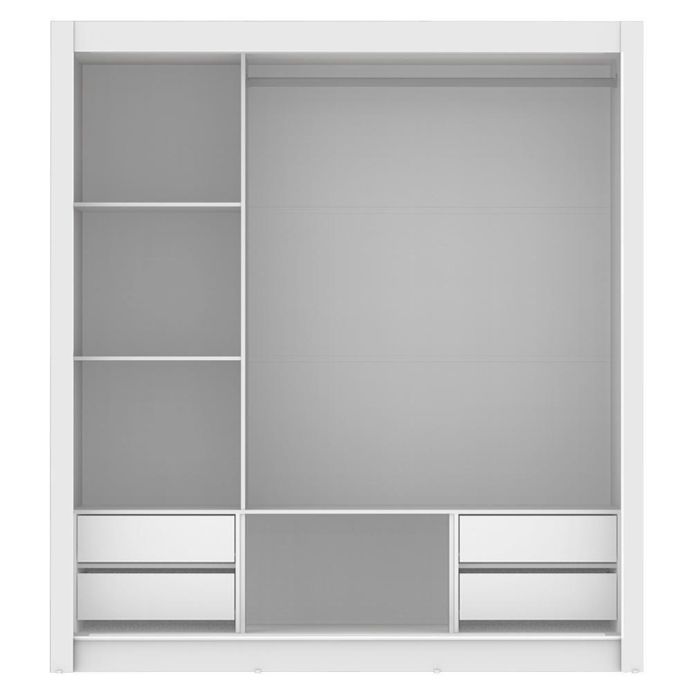 Guarda-Roupa Casal Lyon Plus 3 Portas Correr Branco Madesa - 5