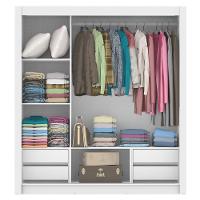 Guarda-Roupa Casal Lyon Plus 3 Portas Correr Branco Madesa - 6