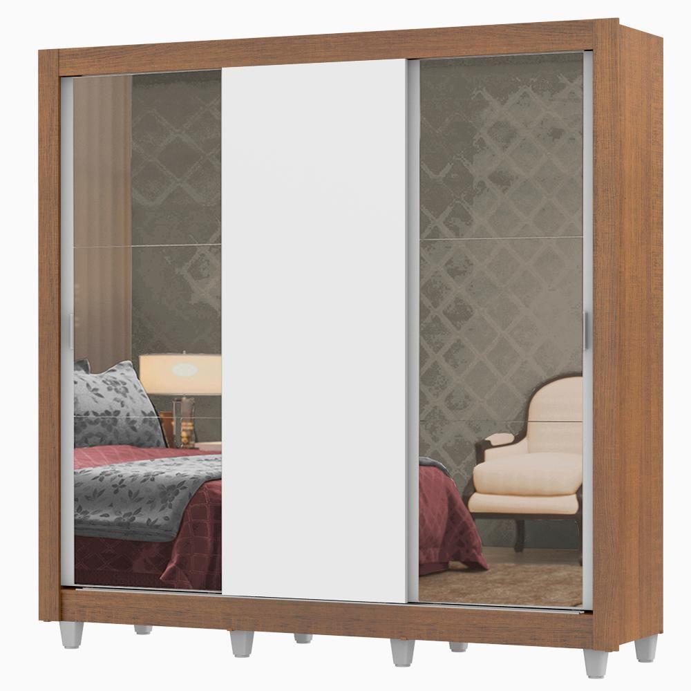 Guarda-roupa Casal Lyon Plus 3 Portas de Correr Madesa - 2