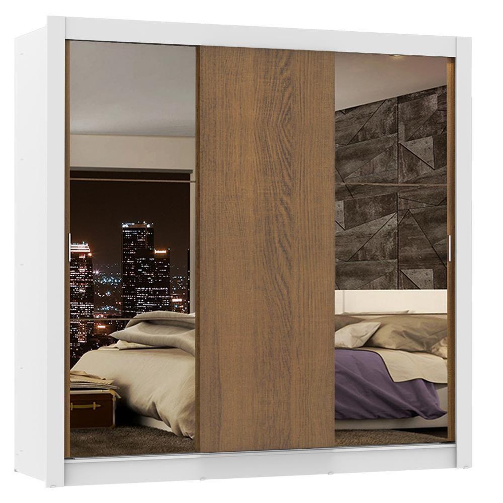 Guarda-roupa Casal Lyon Plus 3 Portas de Correr Madesa - 2