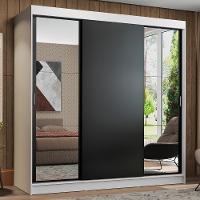 Guarda-roupa Casal Reno 3 Portas de Correr Espelhos Madesa - 1