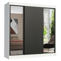 Guarda-roupa Casal Reno 3 Portas de Correr Espelhos Madesa