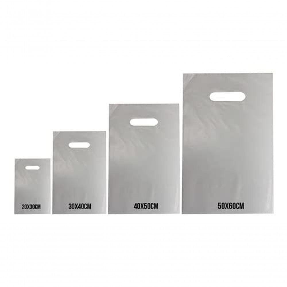 Sacolas Plasticas 20x30 Alça Boca De Palhaço 1kg / 135 Un - 2