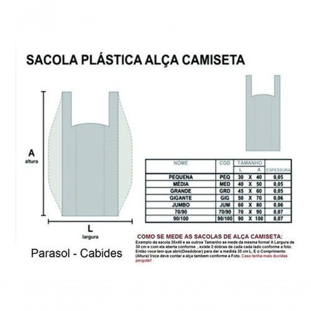Sacola Plastica Reciclada Reforçada Kit 10 Kg 70x90 - 2