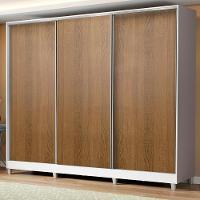 Guarda Roupa Casal MDF Logan 3 Portas Madesa