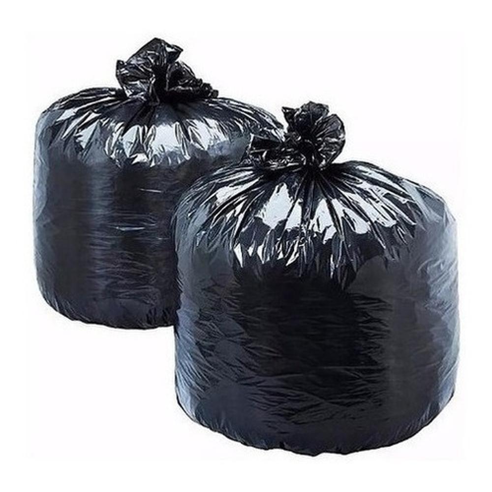 Saco De Lixo Reforçado Preto 100 Litros C- 100 Unidades - 1
