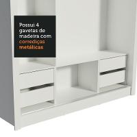 Guarda-roupa Casal Lyon Plus 3 Portas Correr Espelhos - 8