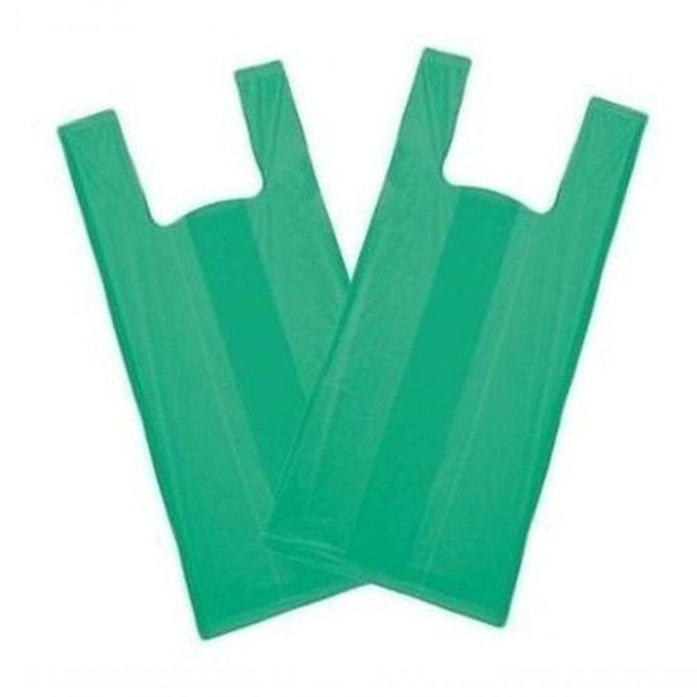Sacola Reciclada Verde 70cm X 90cm Pacote Com 100 Unidades - 3