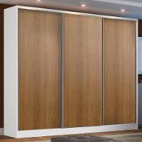 Guarda Roupa Casal Zurique 3 Portas de Correr MDF Madesa - 19