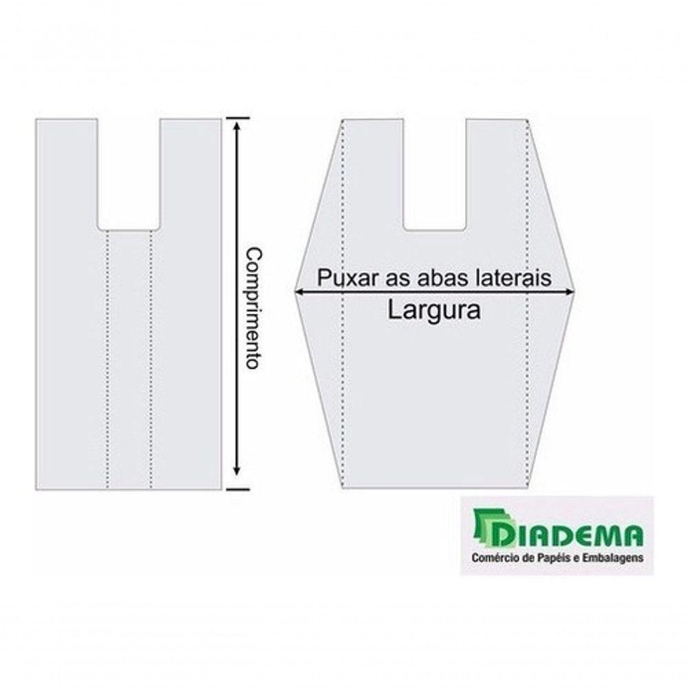 Sacola Reciclada Verde 70cm X 90cm Pacote Com 100 Unidades - 3
