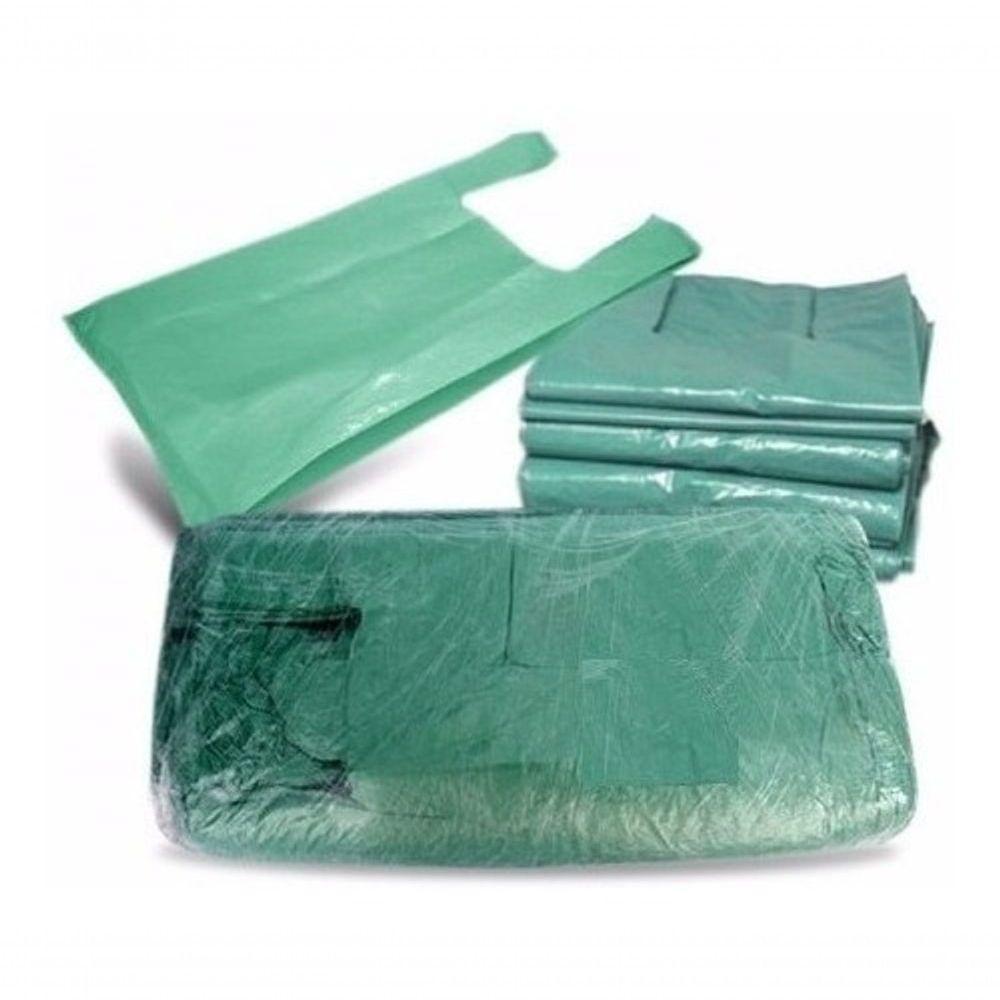 Sacola Reciclada Verde 50 Cm X 70 Cm Pacote C/ 300 Und - 1