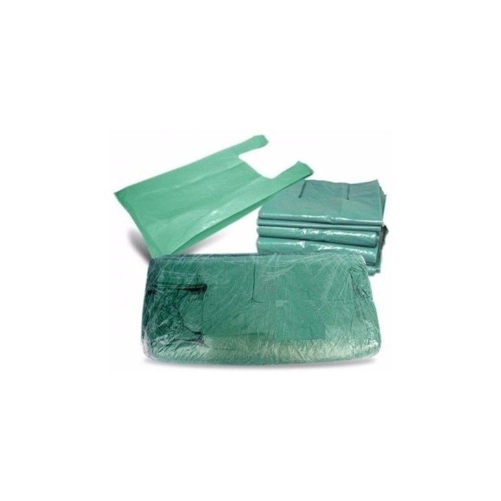 Sacola Reciclada Verde 70 Cm X 90 Cm Pacote Com 5kg 150 Und - 5