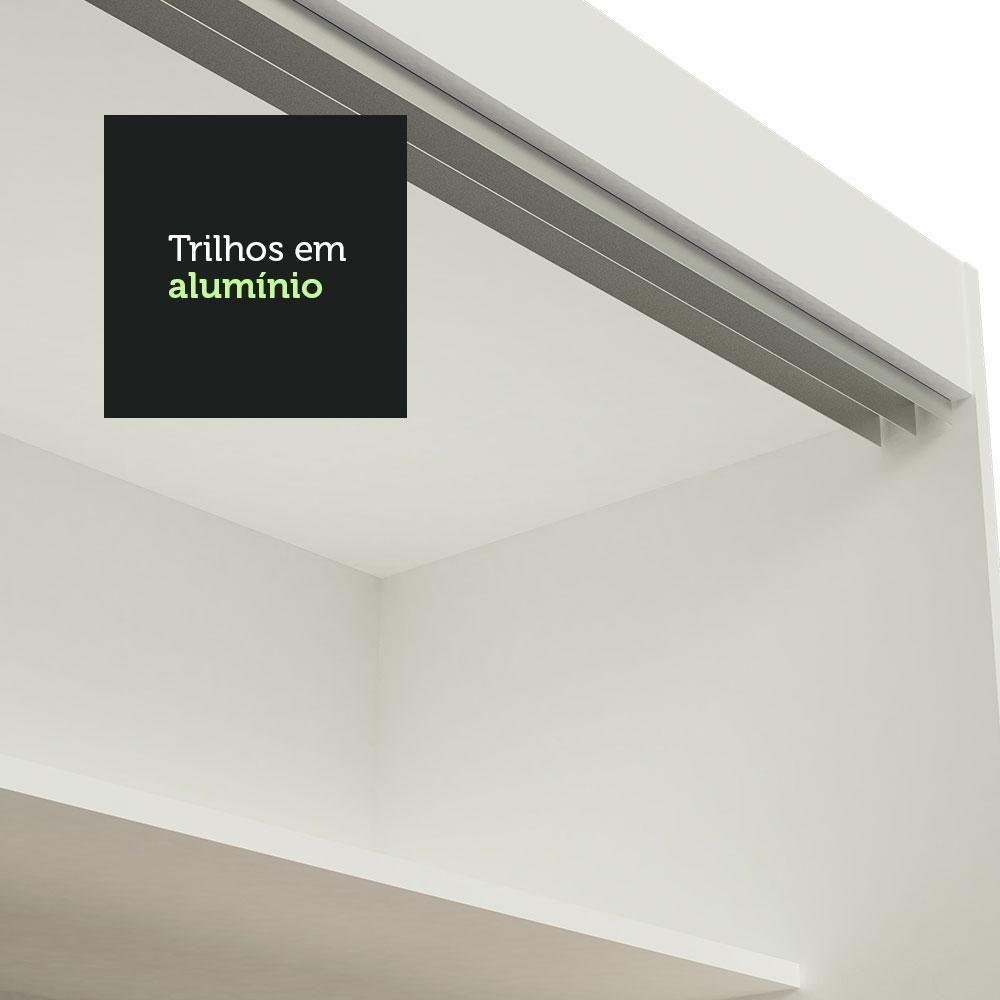 Guarda-roupa Casal Madesa Austin 4 Portas De Correr Com Espelhos 3 Gavetas Branco - 10