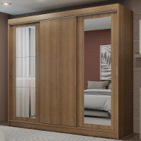 Guarda-roupa 3 Portas de Correr Espelhos 3 Gavetas Madesa - 3