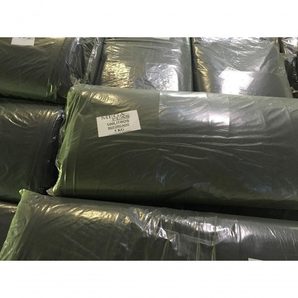 Sacos Pra Lixo De 100 Litros Reforçado- Pct 100 Un.-preto - 2