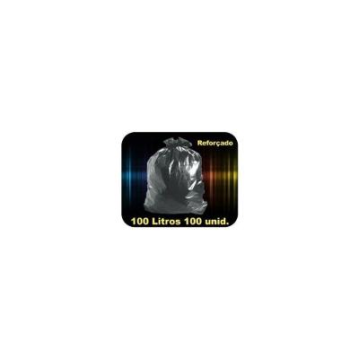 Sacos Pra Lixo De 100 Litros Reforçado- Pct 100 Un.-preto