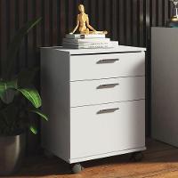 Gaveteiro Organizador Para Escritório 3 Gavetas Branco - 1