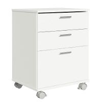 Gaveteiro Organizador Para Escritório 3 Gavetas Branco - 2