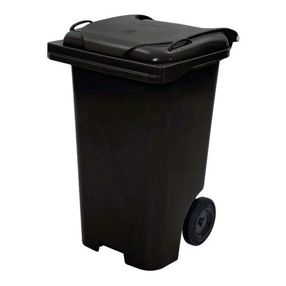 Contentor Plástico 120l Com Tampa C120p Lixeira Gari Jsn - 2