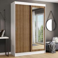 Guarda-roupa 2 Portas de Correr com Espelho 2 Gavetas Madesa - 8