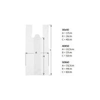 Sacolas Plasticas Branca Reciclada Reforçada 5 Kg 35x45 - 5