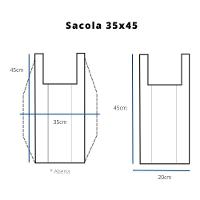 Sacola Plástica Reciclada Reforçada Preta Com 4kg Full - 7