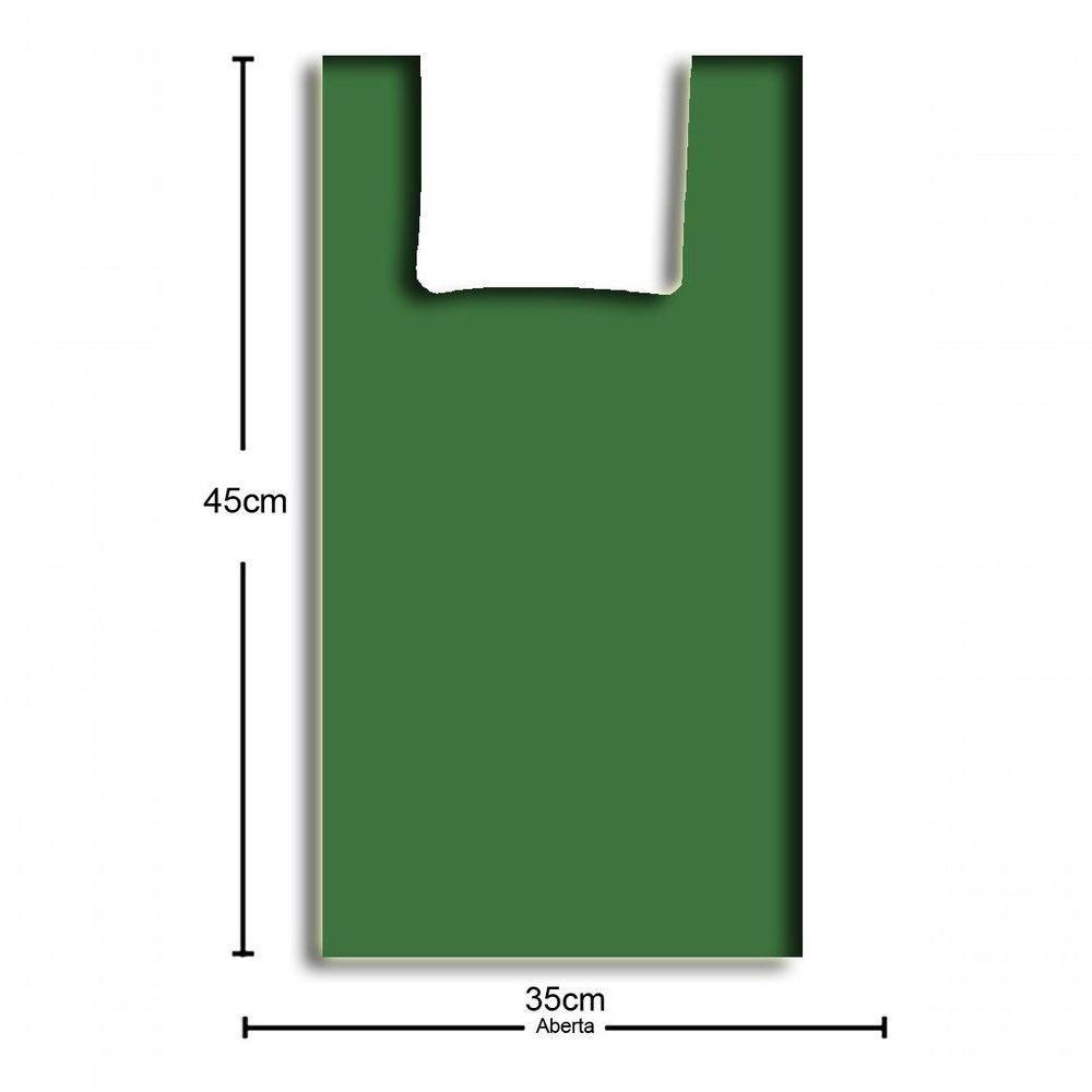 Sacola Plástica Reciclada Reforçada Verde Com 4kg Full - 7