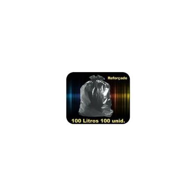Sacos Pra Lixo De 100 Litros Reforçado- Pct C- 100 Un.-preto