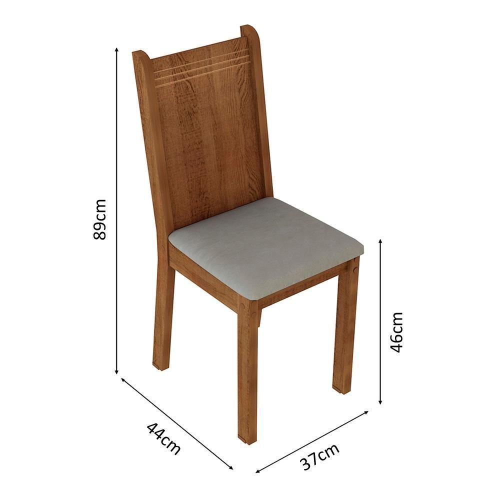 Kit 6 Cadeiras Rustic Pérola Madesa 4290 - 10