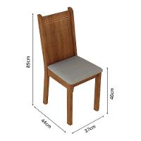 Kit 6 Cadeiras Rustic Pérola Madesa 4290 - 10