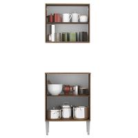 Kit Canto Emilly 4 Portas com Armario Aéreo e Balcão Madesa - 7