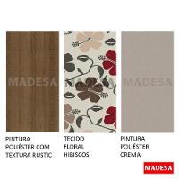 Kit 4 Cadeiras Rustic Floral Hibiscos Madesa 4291 - 5