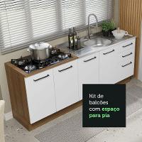 Kit Com 2 Balcões De Cozinha 3 Gavetas 4 Portas - 7