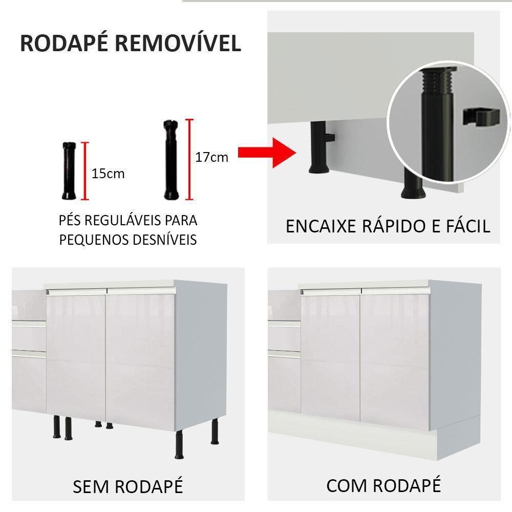 Kit Canto Madesa Smart 2 Portas E Nicho - 3