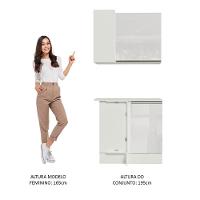 Kit Canto Madesa Smart 2 Portas E Nicho - 17