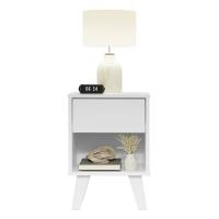Kit Com 2 Mesas De Cabeceira Brancas 1 Gaveta 3235 - 2