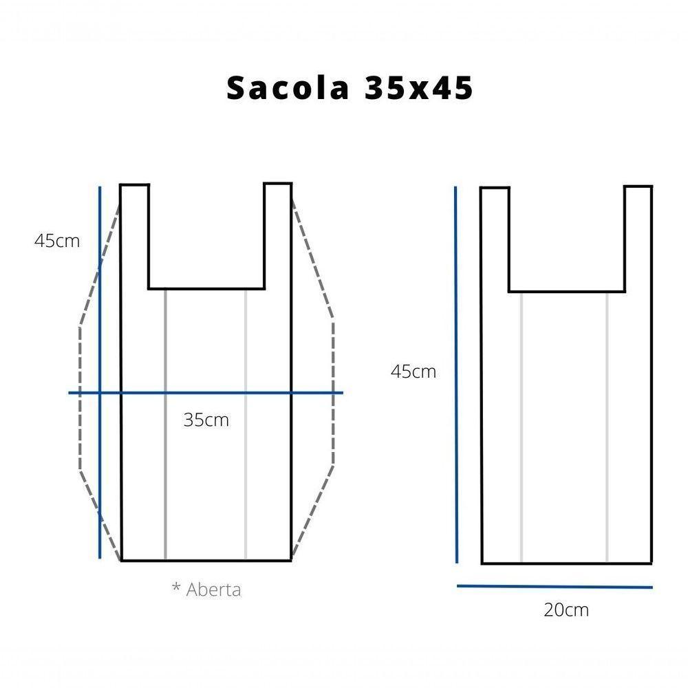 Sacola Plástica Reciclada Reforçada Preta Com 4kg - 7