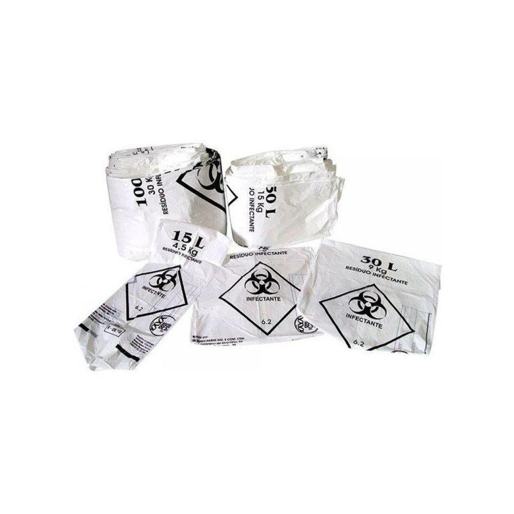 Saco Lixo Hospitalar P- Resíduo Infectante 30l Fd C- 100un - 4
