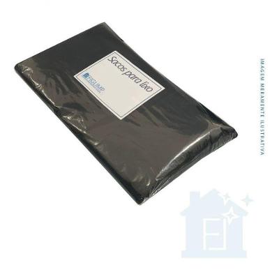 Saco De Lixo 60l Preto Resistente - 100 Unidades Cor:preto