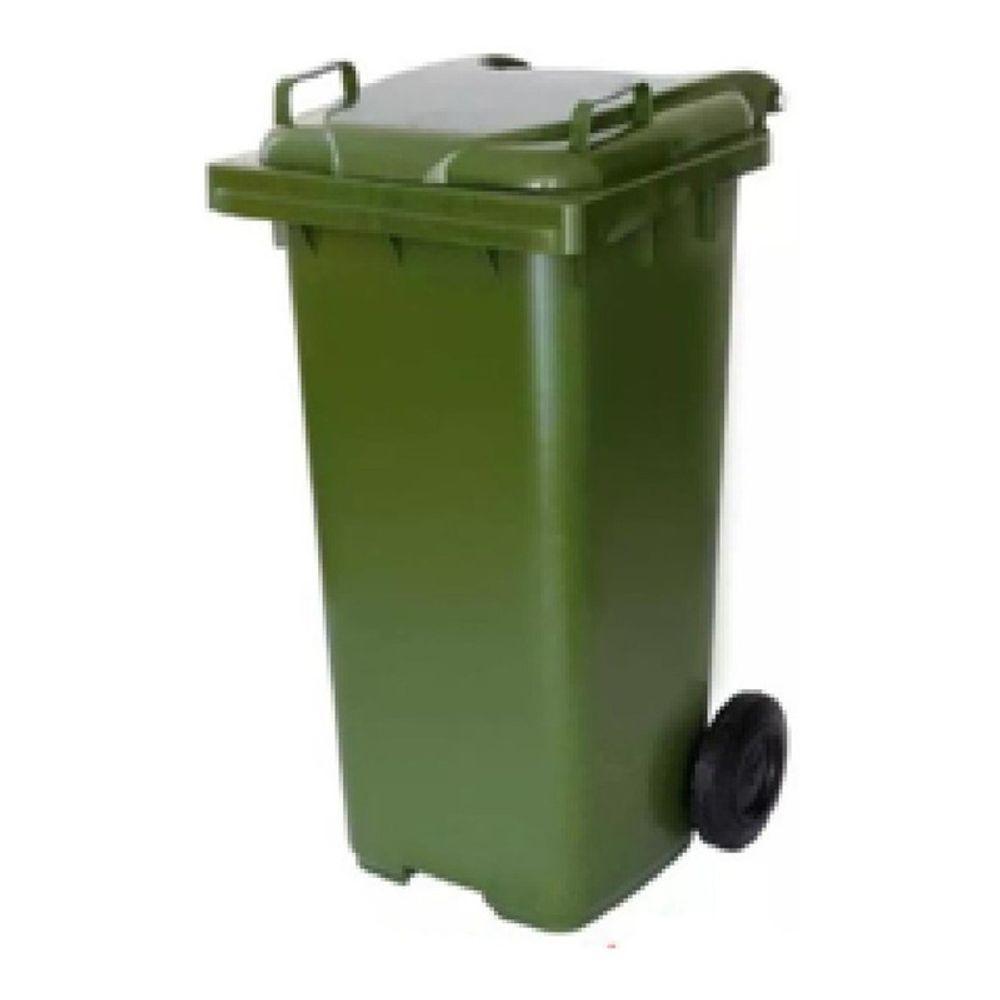 Conteiner Lixeira Plastica 120l Contentor Com Rodas Jsn - 4
