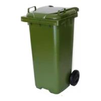 Conteiner Lixeira Plastica 120l Contentor Com Rodas Jsn